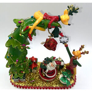 Yankee Candle Reindeer Christmas Tree Decorating I'm reaching for the stars OOAK